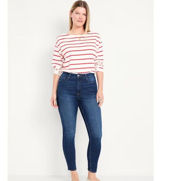 Old Navy extra high Rockstar Super Skinny 12 petite jeans - Picture 1 of 5